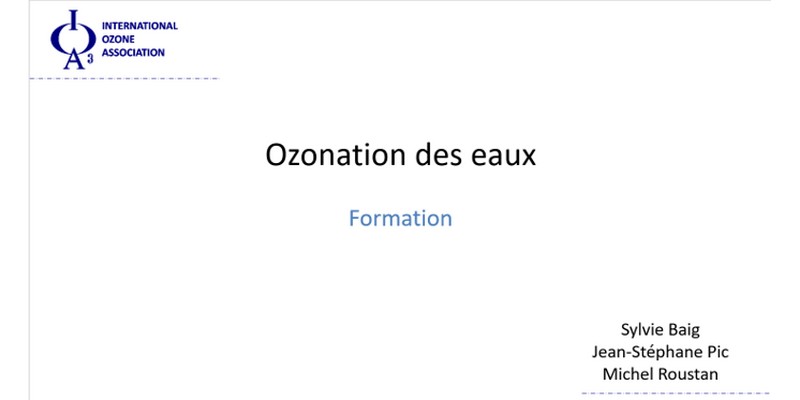 Ozone in drinking water